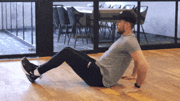 crunch im sitzen